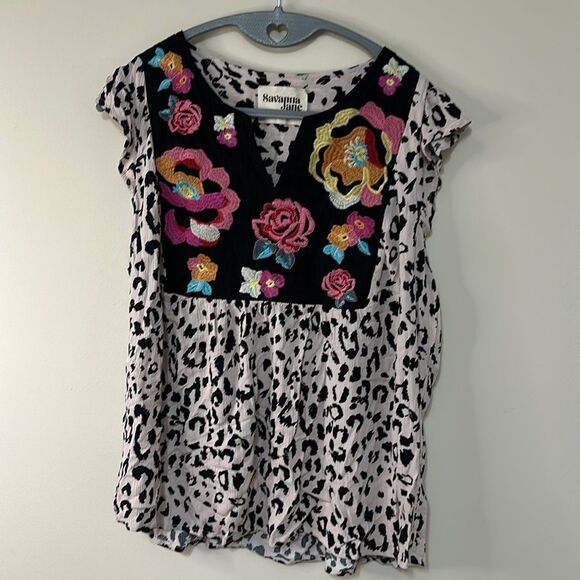 Savanna Jane Embroidered Top - Picture 1 of 6